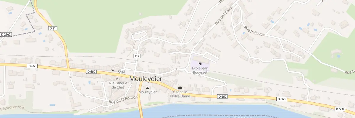 Plan du 3 Rue Bel Air à Mouleydier