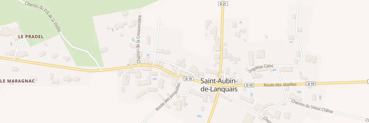 Plan du 25 Le Bourg à Saint-Aubin-de-Lanquais