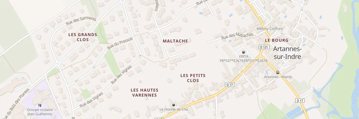 Plan du 37 Rue des Tonneliers à Artannes-sur-Indre