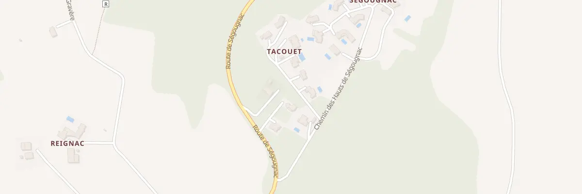 Plan du 823 Route de Ségougnac à Moirax