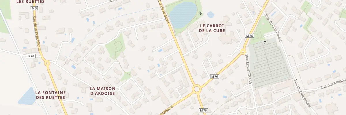 Plan du 7 Rue de la Barre à Fondettes