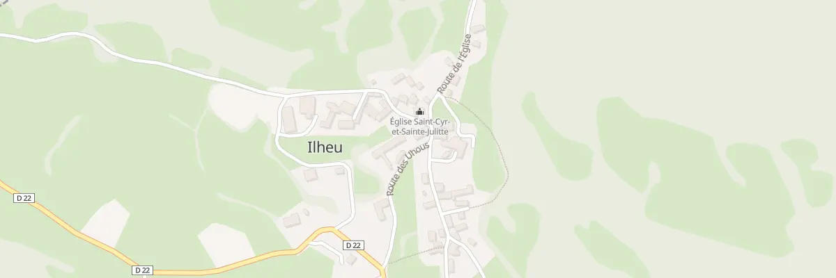 Plan du 175 Rte des Uhous à Ilheu