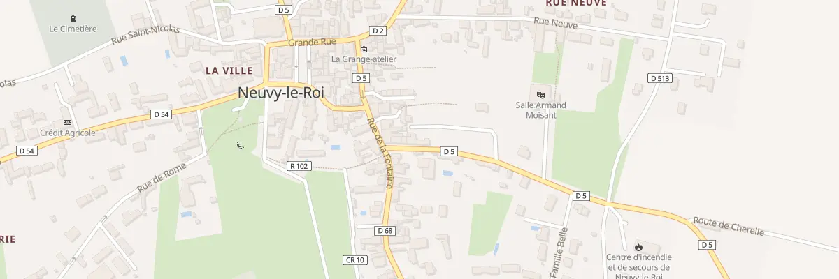 Plan du 2 Rue des Prés à Neuvy-le-Roi