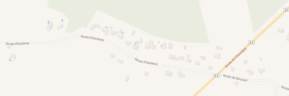 Plan du 14 Rte d’Asnières à Pouillé