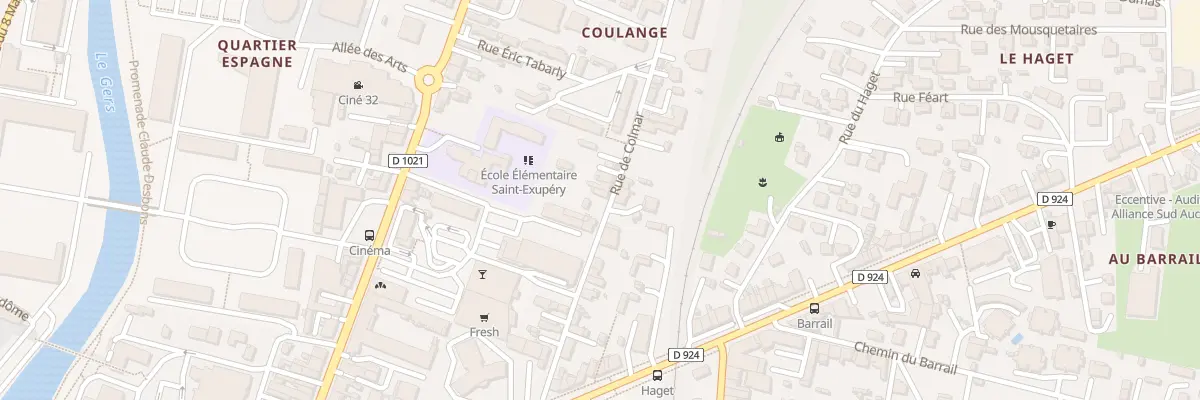 Plan du 17 Rue de Colmar à Auch