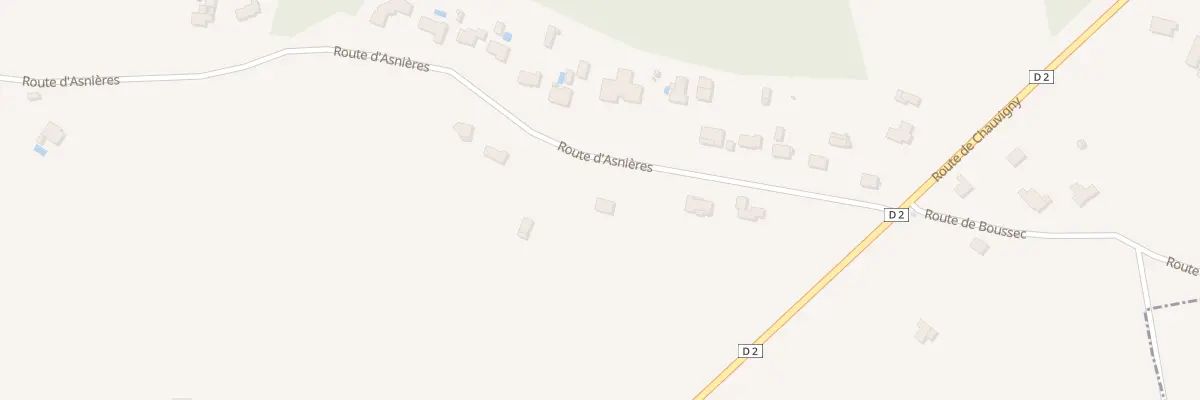 Plan du 3 Rte d’Asnières à Pouillé