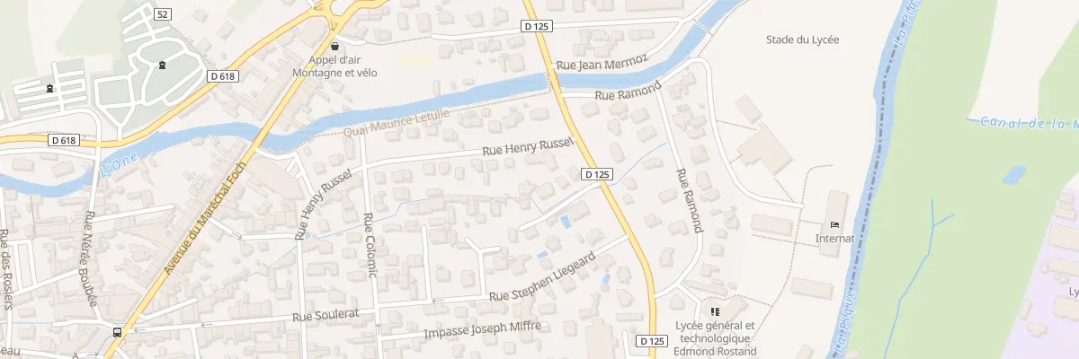 Plan du 34 Rue Henry Russel à Bagnères-de-Luchon