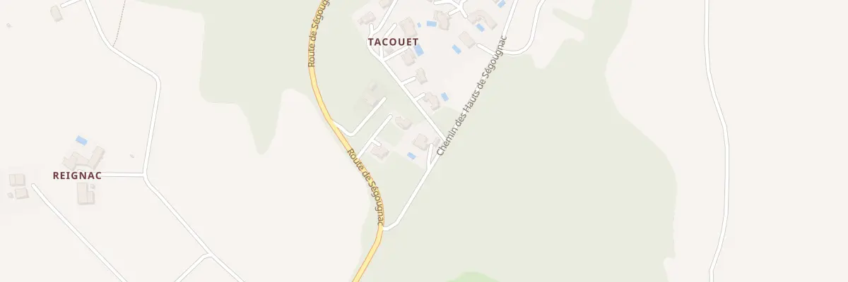 Plan du 105 Chem des Hauts de Ségougnac à Moirax