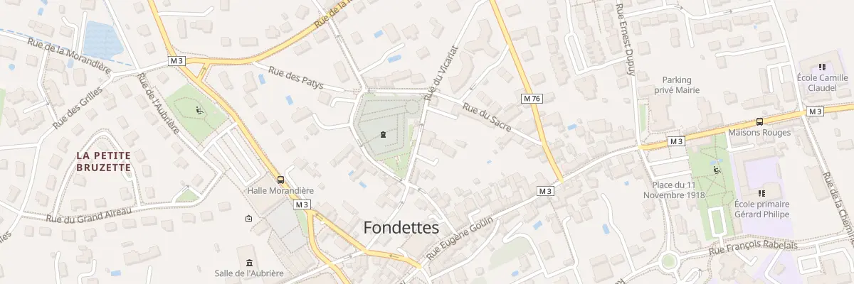 Plan du 10 Rue Vicariat à Fondettes