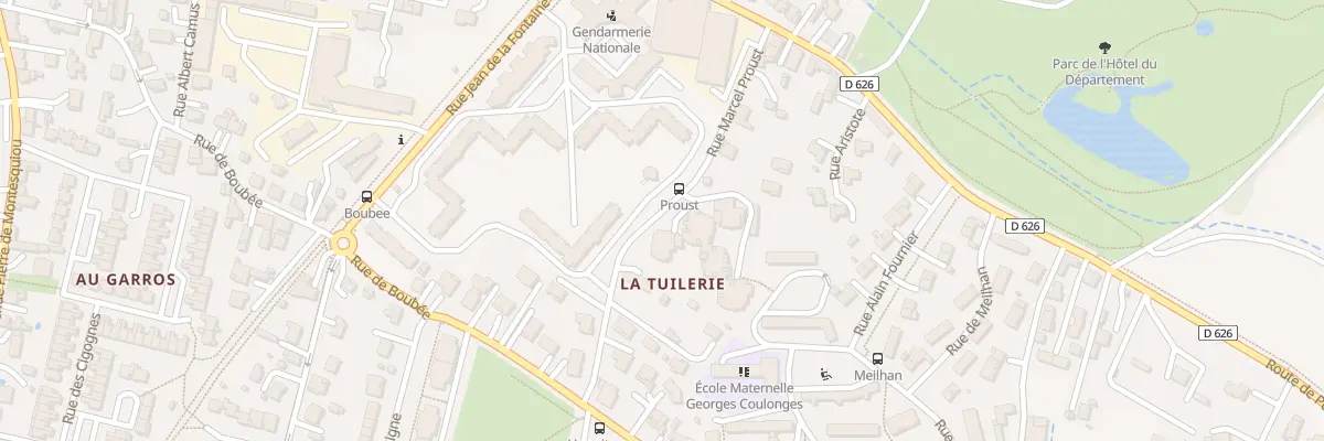 Plan du 20 Rue Marcel Proust à Auch