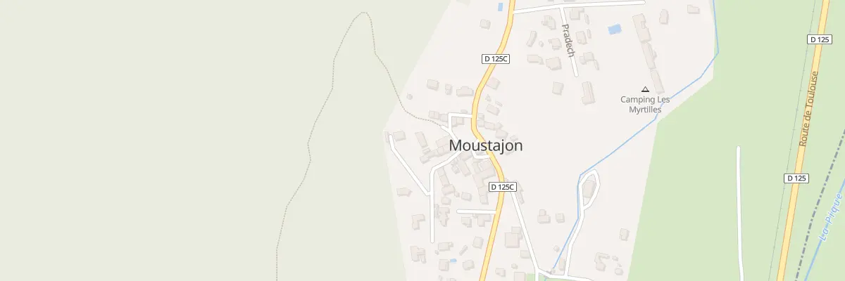 Plan du 14 Le Village à Moustajon