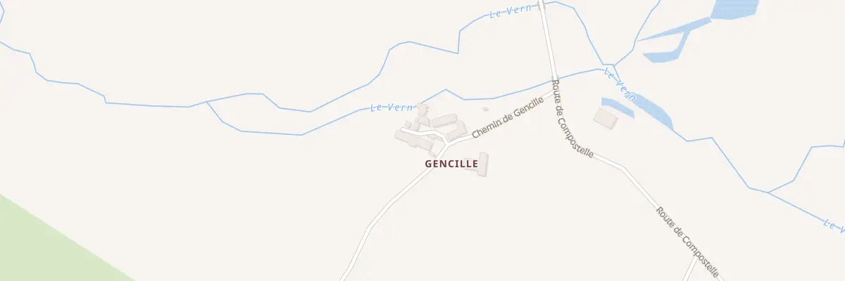 Plan du 185 Che de Gencille à Manzac-sur-Vern