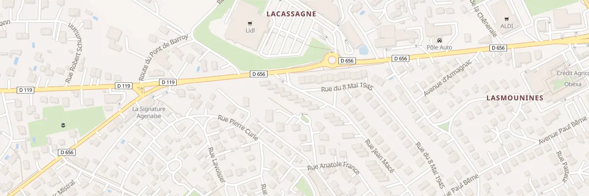 Plan du 25 Rue du Huit Mai 1945 au Passage