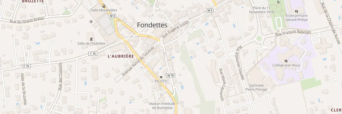 Plan du 3B Rue du Chanoine Noël Carlotti à Fondettes