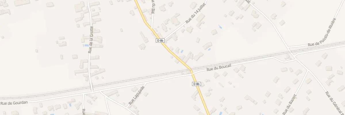 Plan du 14 Rue des Ecoles à Huos