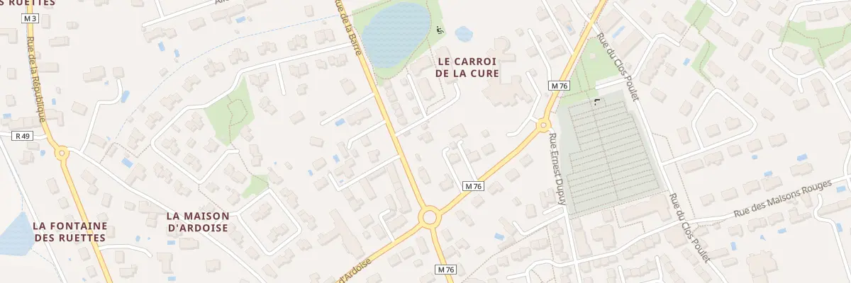 Plan du 6 Rue de la Barre à Fondettes