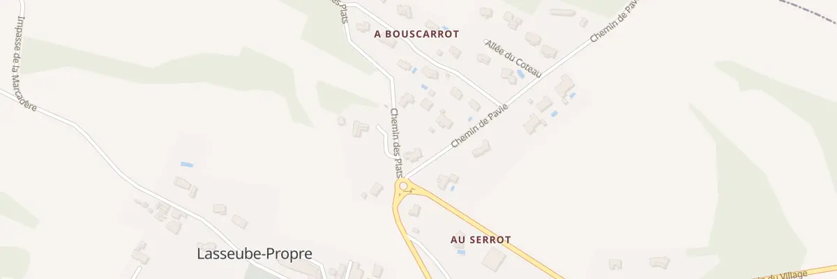 Plan du 1 Chem de Pavie à Lasseube-Propre