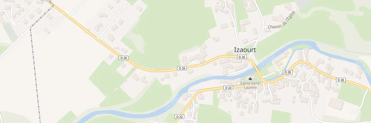 Plan du 12 Rte de Saint Bertrand à Izaourt