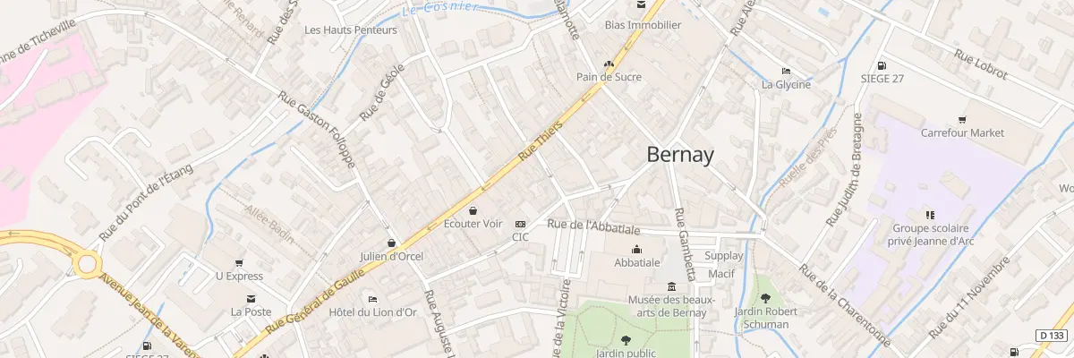 Plan du 6 Rue Robert Lindet à Bernay