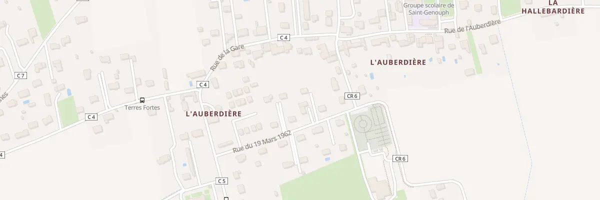 Plan du 22 Rue du 19 mars 1962 à Saint-Genouph