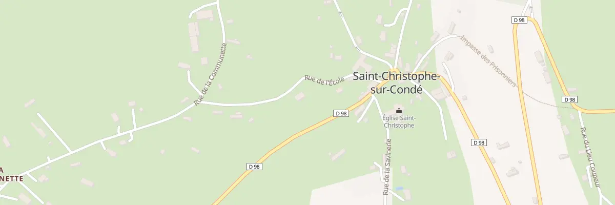 Plan du 3 Rte de l’École à Saint-Christophe-sur-Condé