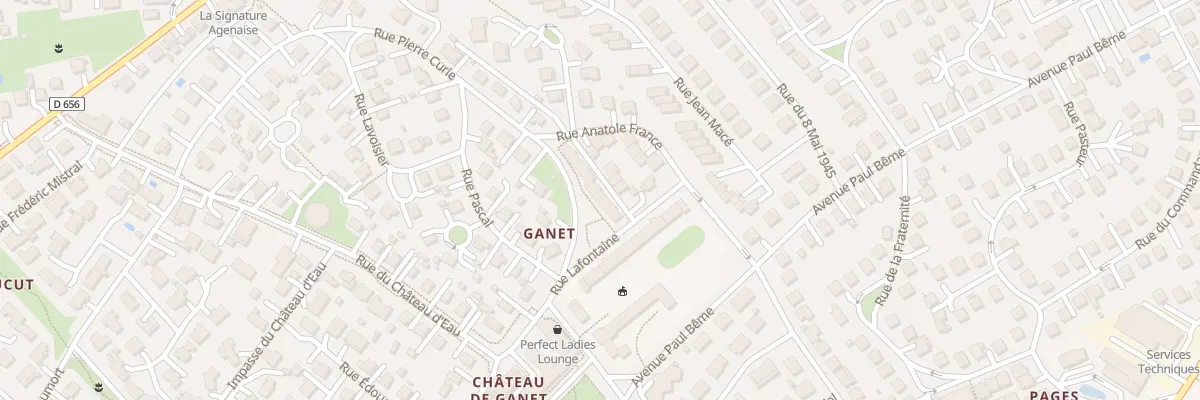 Plan du 8 Rue Pierre Curie au Passage