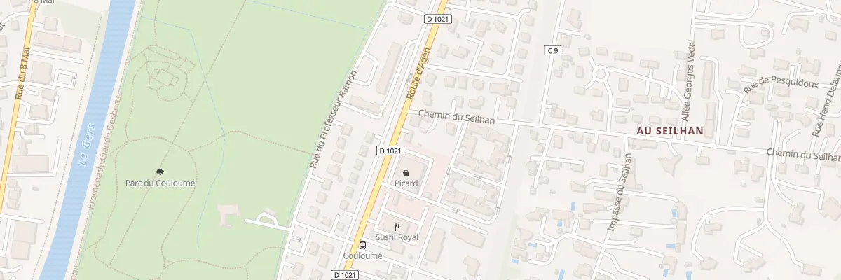 Plan du 86 Rte d’Agen à Auch
