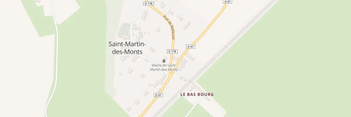 Plan du 1 Rue de Belle Vue à Saint-Martin-des-Monts
