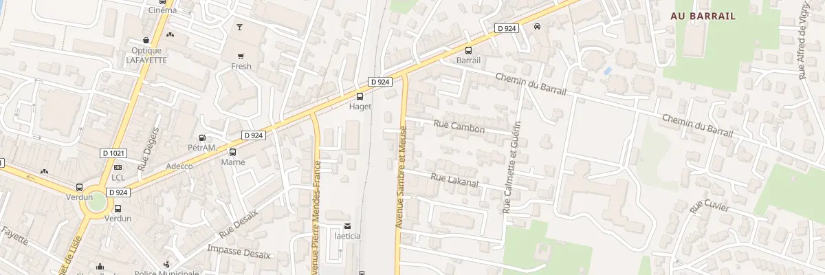 Plan du 13 Av Sambre et Meuse à Auch