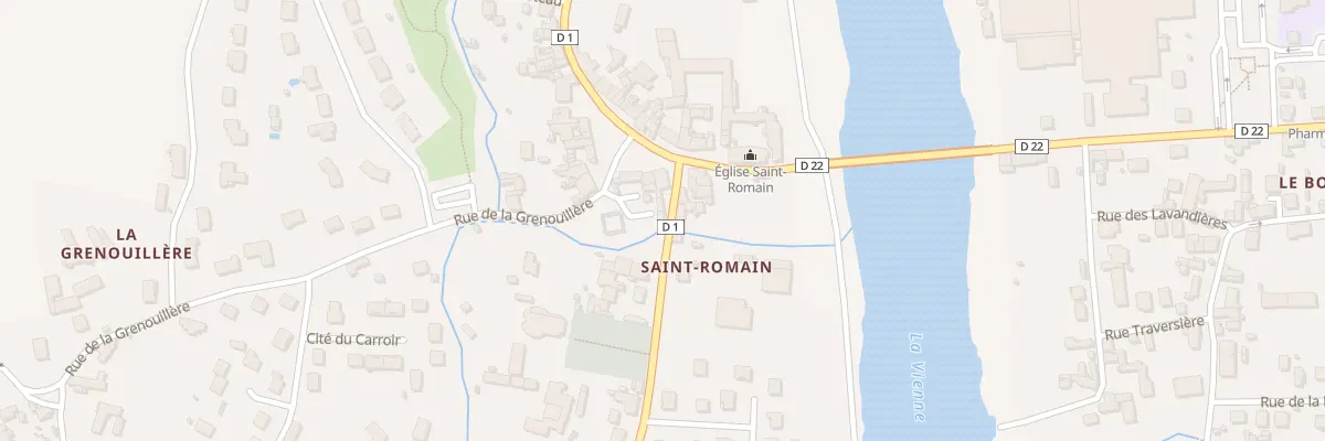 Plan du 1 Rte de Vaux à Dangé-Saint-Romain