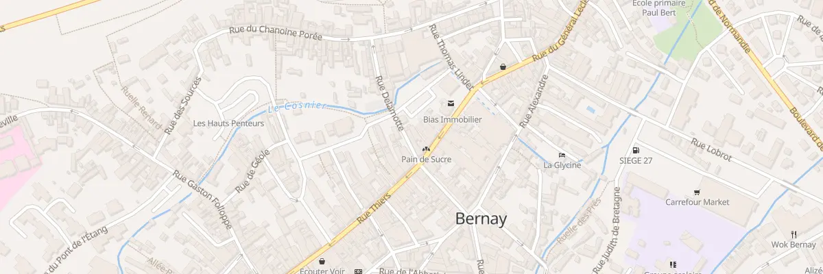 Plan du 63 Rue Thiers à Bernay