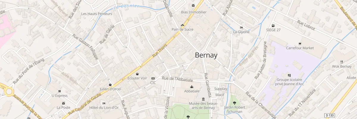 Plan du 45 Rue M Hubert Descours à Bernay
