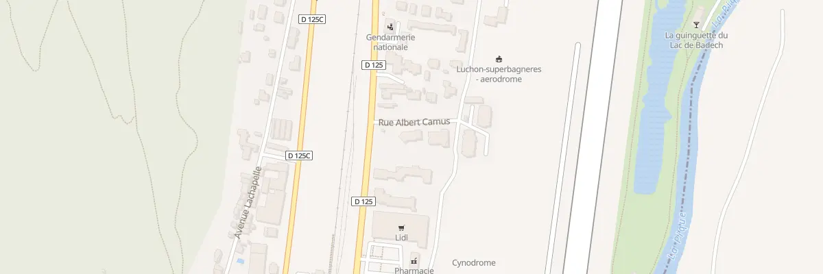 Plan du 2 Rue Albert Camus à Bagnères-de-Luchon