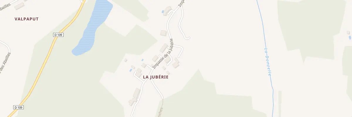 Plan du 58 La Juberie à Bussac