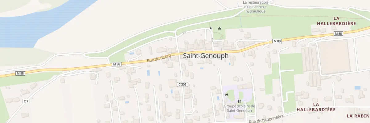 Plan du 2 Rue de la Gare à Saint-Genouph