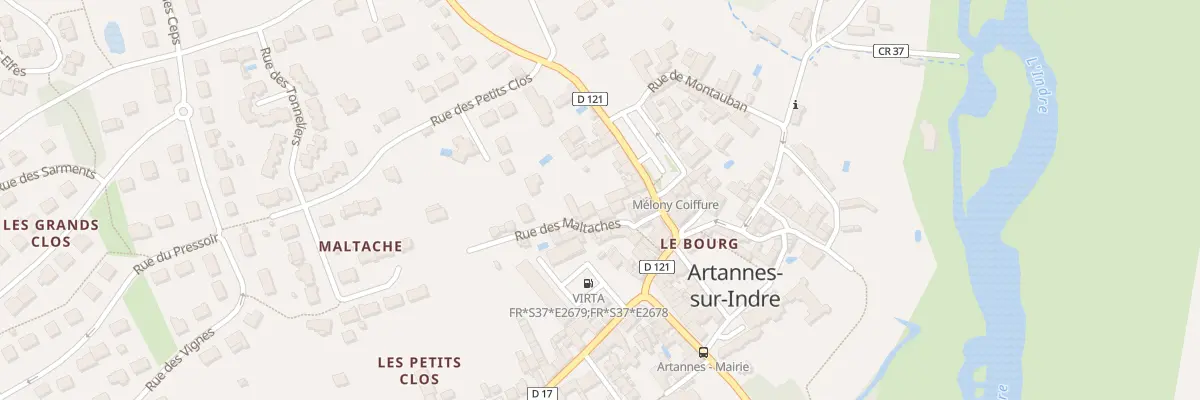 Plan du 7 Rue des Maltaches à Artannes-sur-Indre