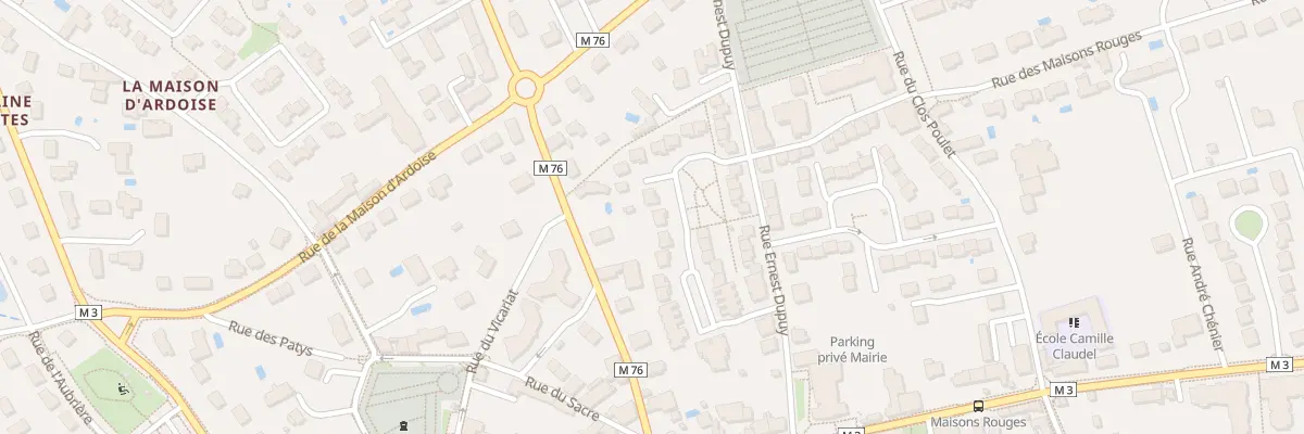 Plan du 16 Rue Danielle Casanova à Fondettes