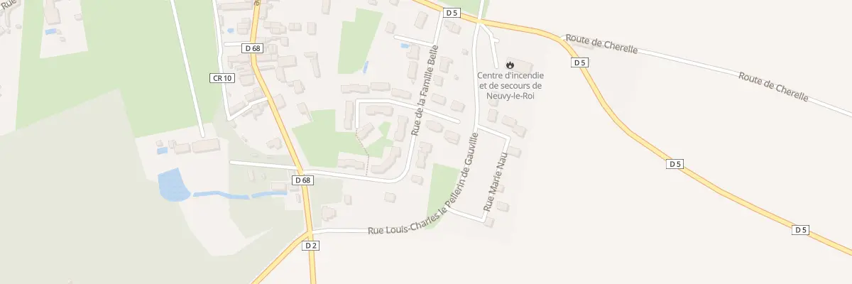 Plan du 8 Rue de la Famille Belle à Neuvy-le-Roi