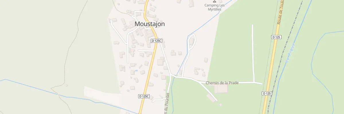 Plan du 1 Palanques à Moustajon