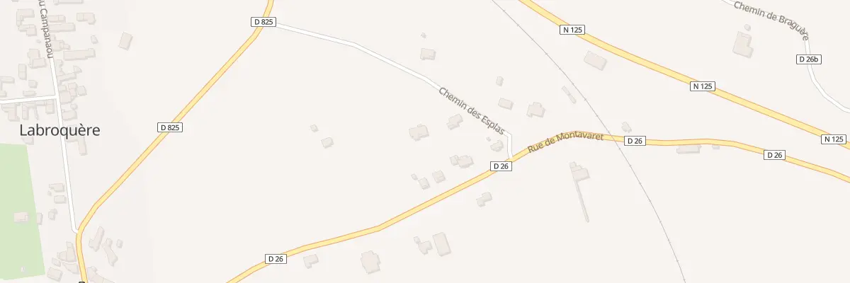 Plan du 138 Pujaux à Labroquère