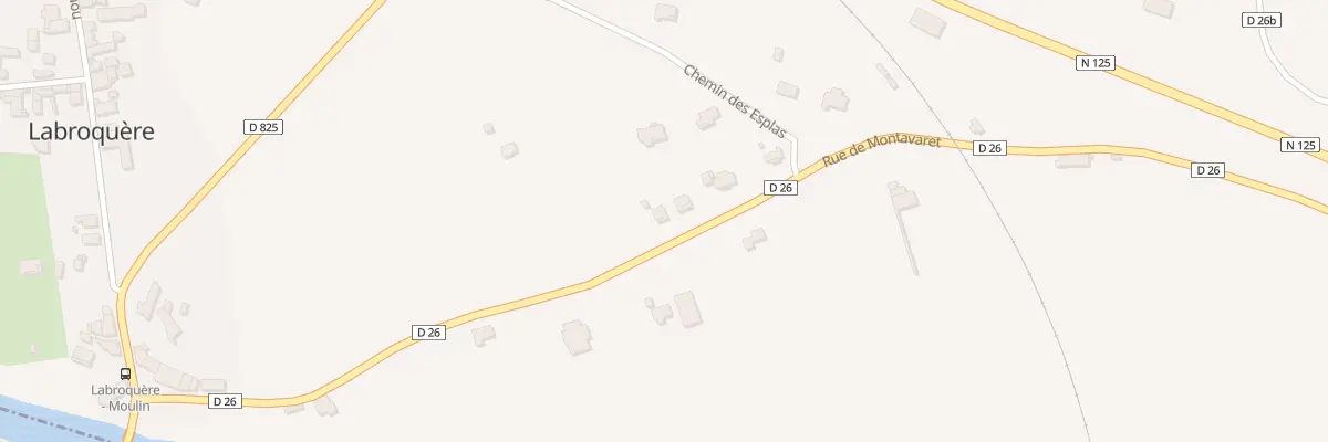 Plan du 29A Pujaux à Labroquère