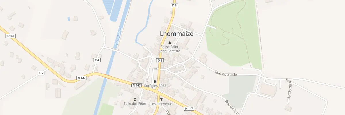 Plan du 2 Pl de l’Eglise à Lhommaizé