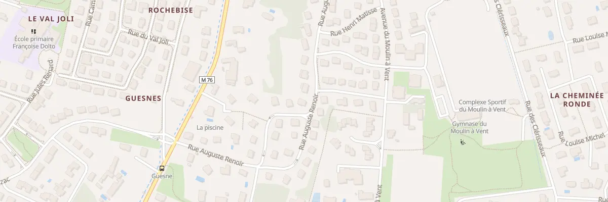 Plan du 2 Rue Paul Cézanne à Fondettes