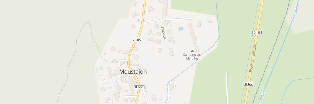 Plan du 1 Pradech à Moustajon
