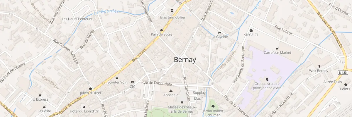 Plan du 9B Rue Albert Parissot à Bernay