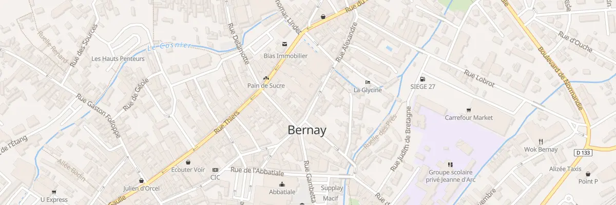 Plan du 13 Rue Alexandre à Bernay