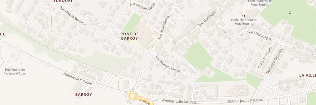 Plan du 1 Rue Marcel Prevost au Passage