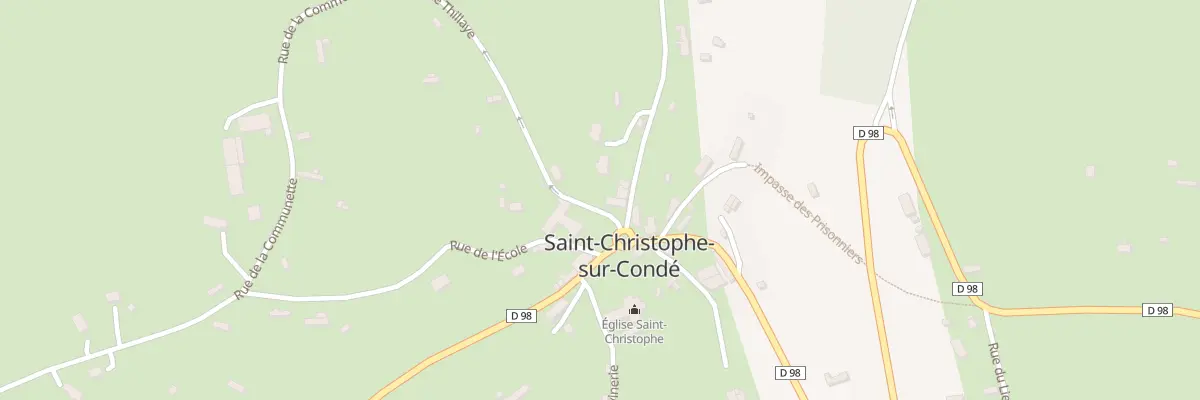 Plan du 1 Rte de la Thillaye à Saint-Christophe-sur-Condé