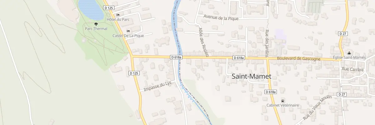 Plan du 2 Bd de Gascogne à Saint-Mamet