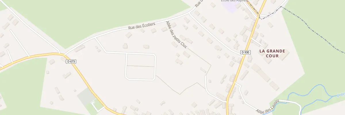 Plan du 1 All des Noisetiers aux Aspres